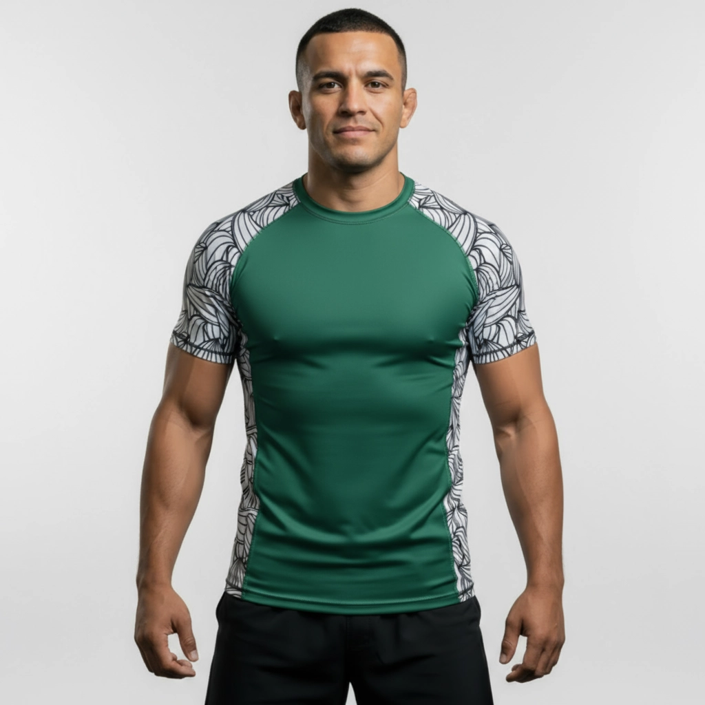 Custom Sublimated Rash Guard Short Sleeve